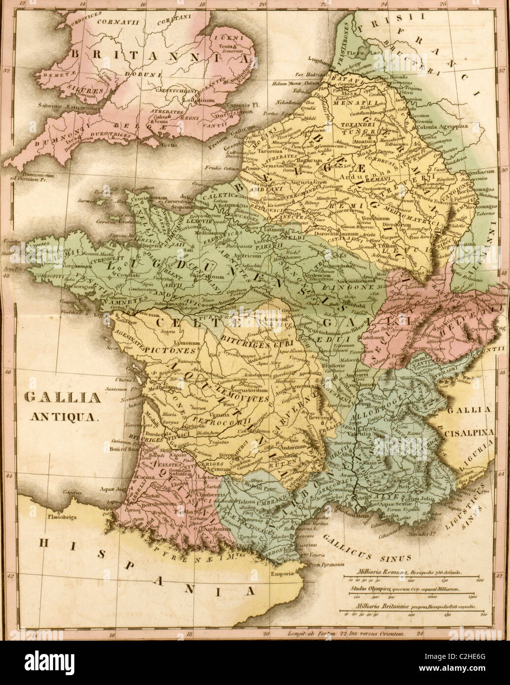 Alten Frankreich - Gallia Antiqua Stockfoto