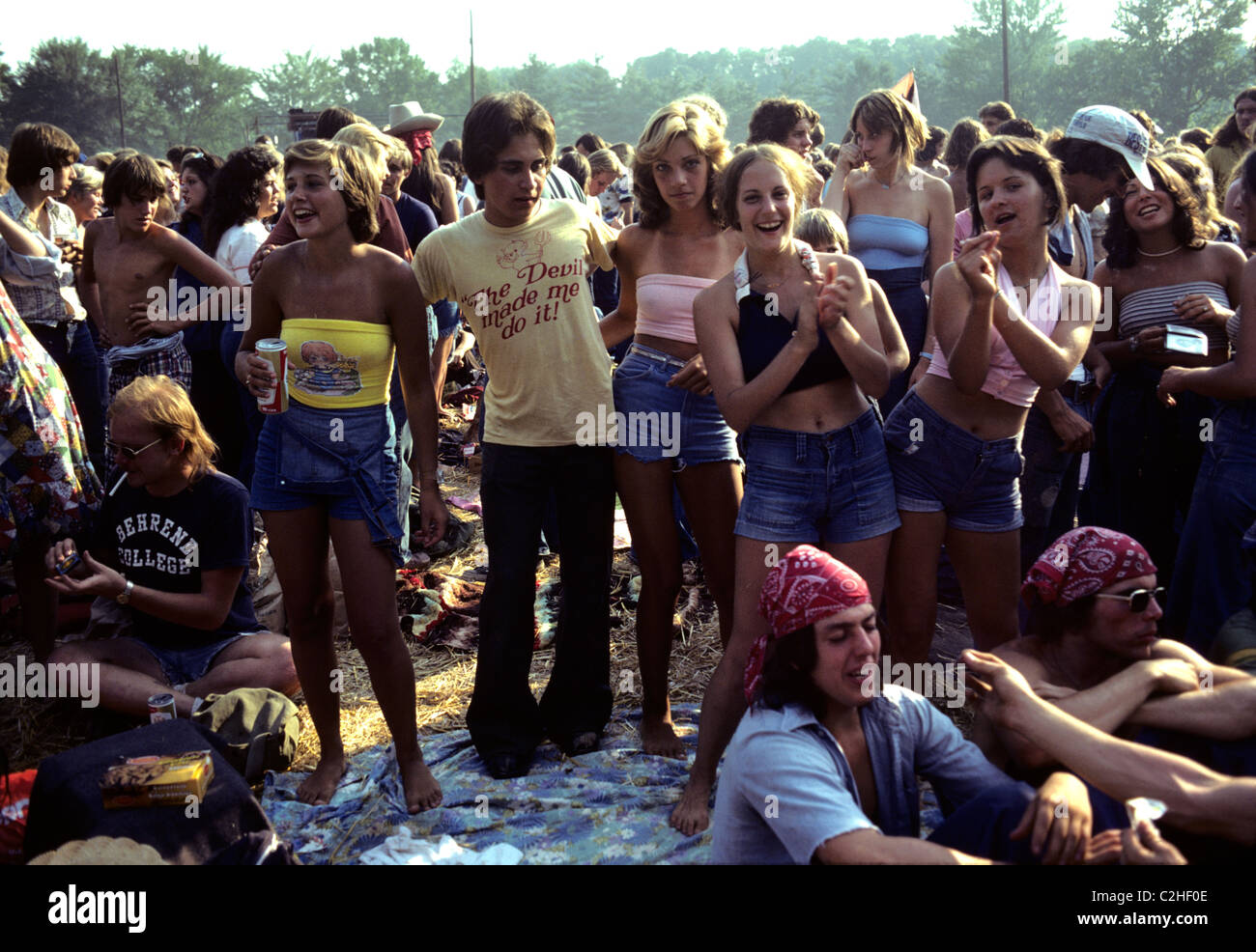 College Studenten Party Im Fels Konze Gruppe Amerika C Bob Kreisel Stockfotografie Alamy