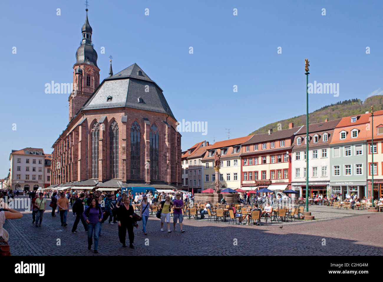 Kirche des Heiligen Geistes, Heidelberg, Baden-Württemberg, Deutschland Stockfoto