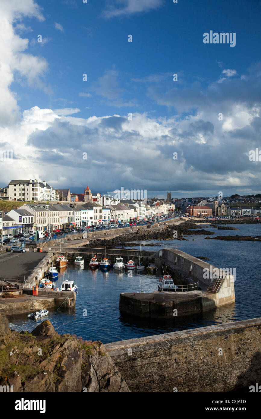 Portstewart Hafen und Promenade, Co Derry, Nordirland. Stockfoto