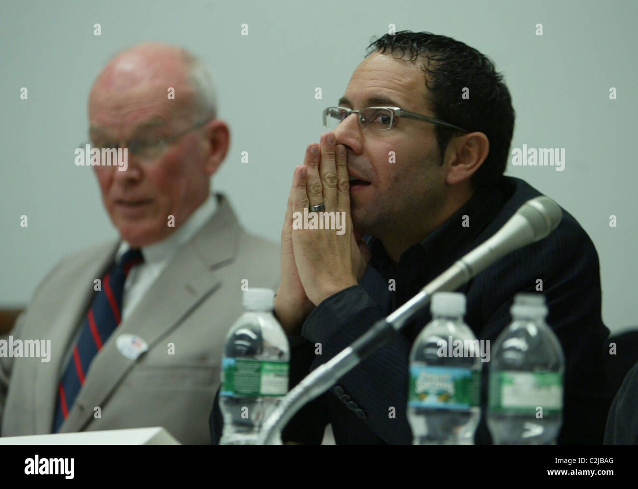 Daniel Levy A Koalition von jüdischen, arabischen, Christian und Mideast Friedensorganisationen diskutierten mit dem Titel "Recalculating Stockfoto