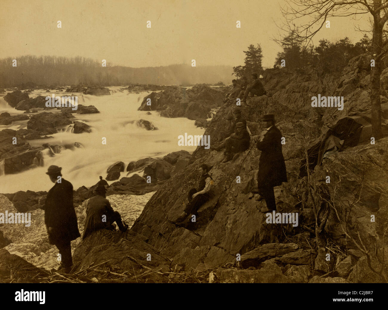 Great Falls, Potomac River Stockfoto