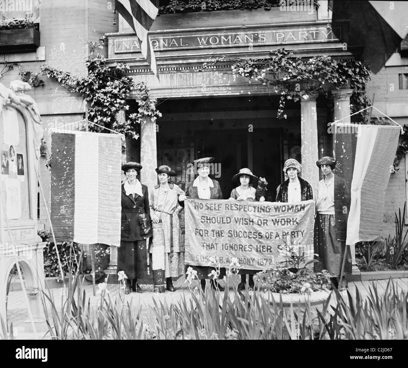 Suffragetten unzufrieden über die Frauen Party Plattform Stockfoto