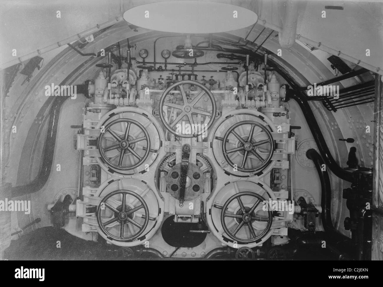 Torpedorohre auf ein amerikanisches u-Boot Stockfoto