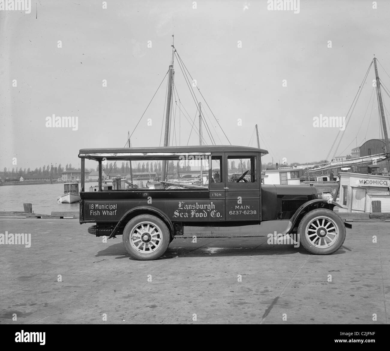 Lansburgh, Sea Food Co. Stockfoto