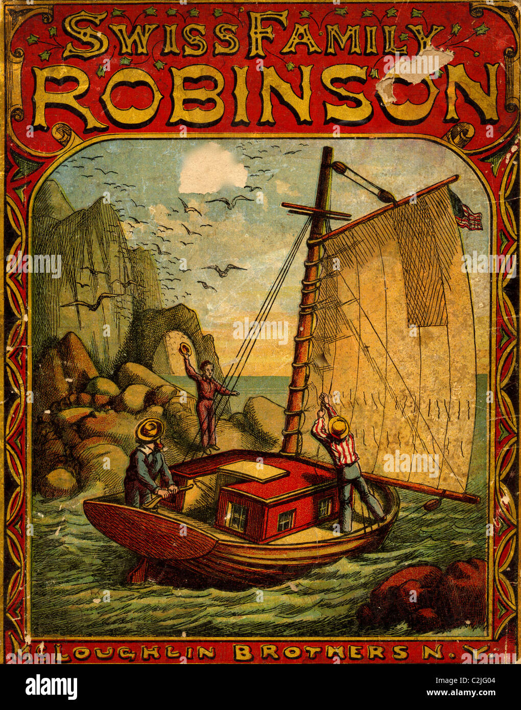Schweizer Familie Robinson-Buch-Cover Stockfoto