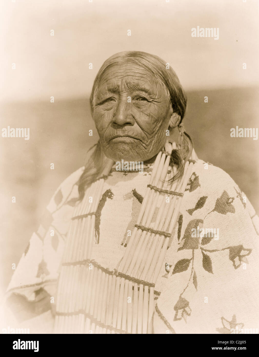 Ehefrau von Old Crow - Cheyenne Stockfoto