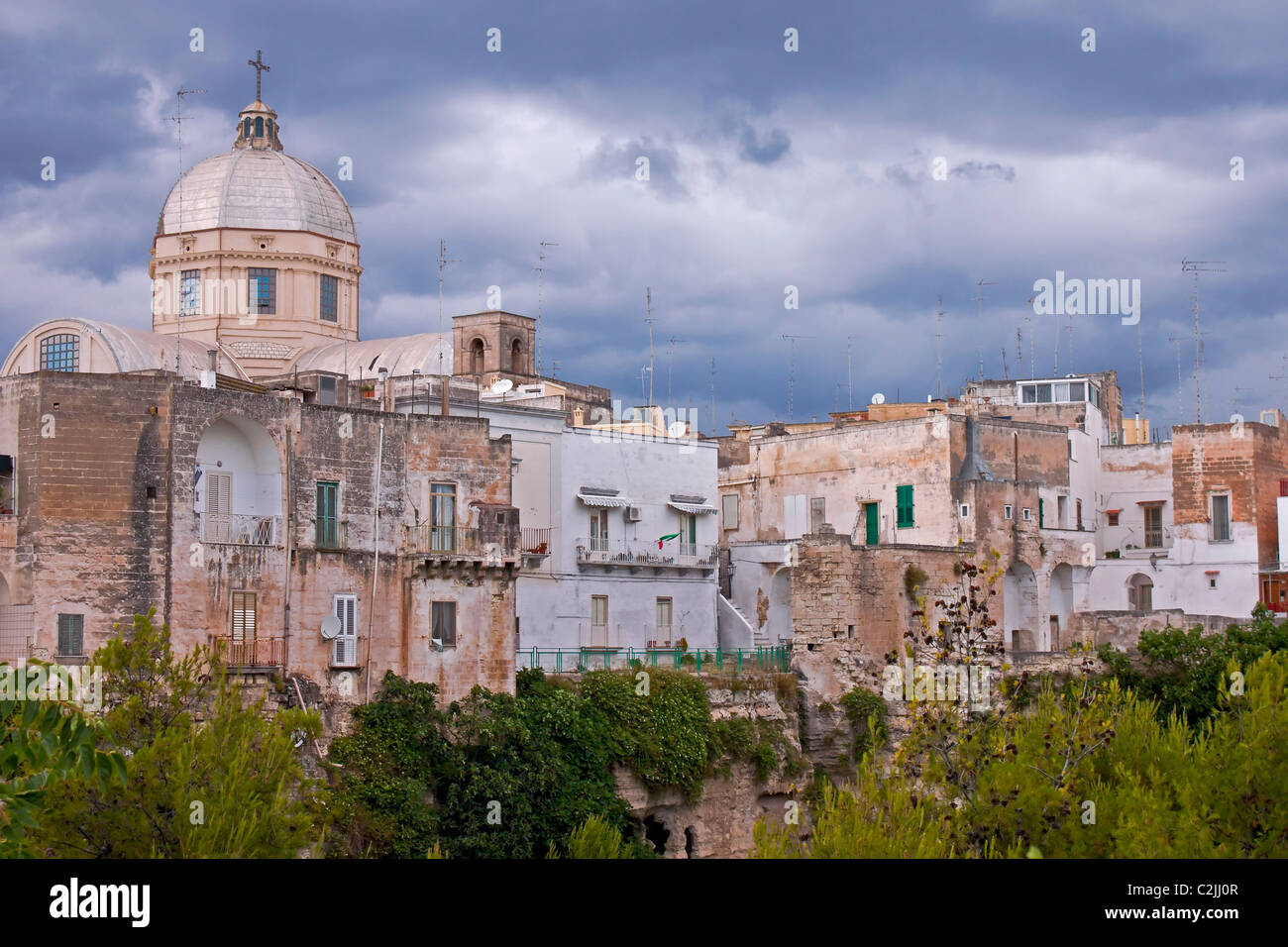Massafra - Apulien - Italien während eines Gewitters Stockfoto