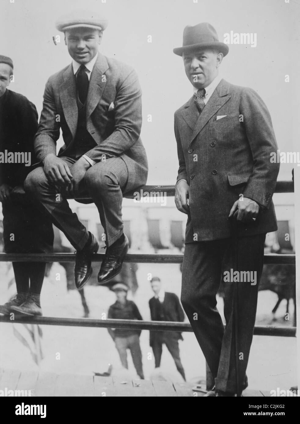 Jack Dempsey und J.D. Bannon Stockfoto