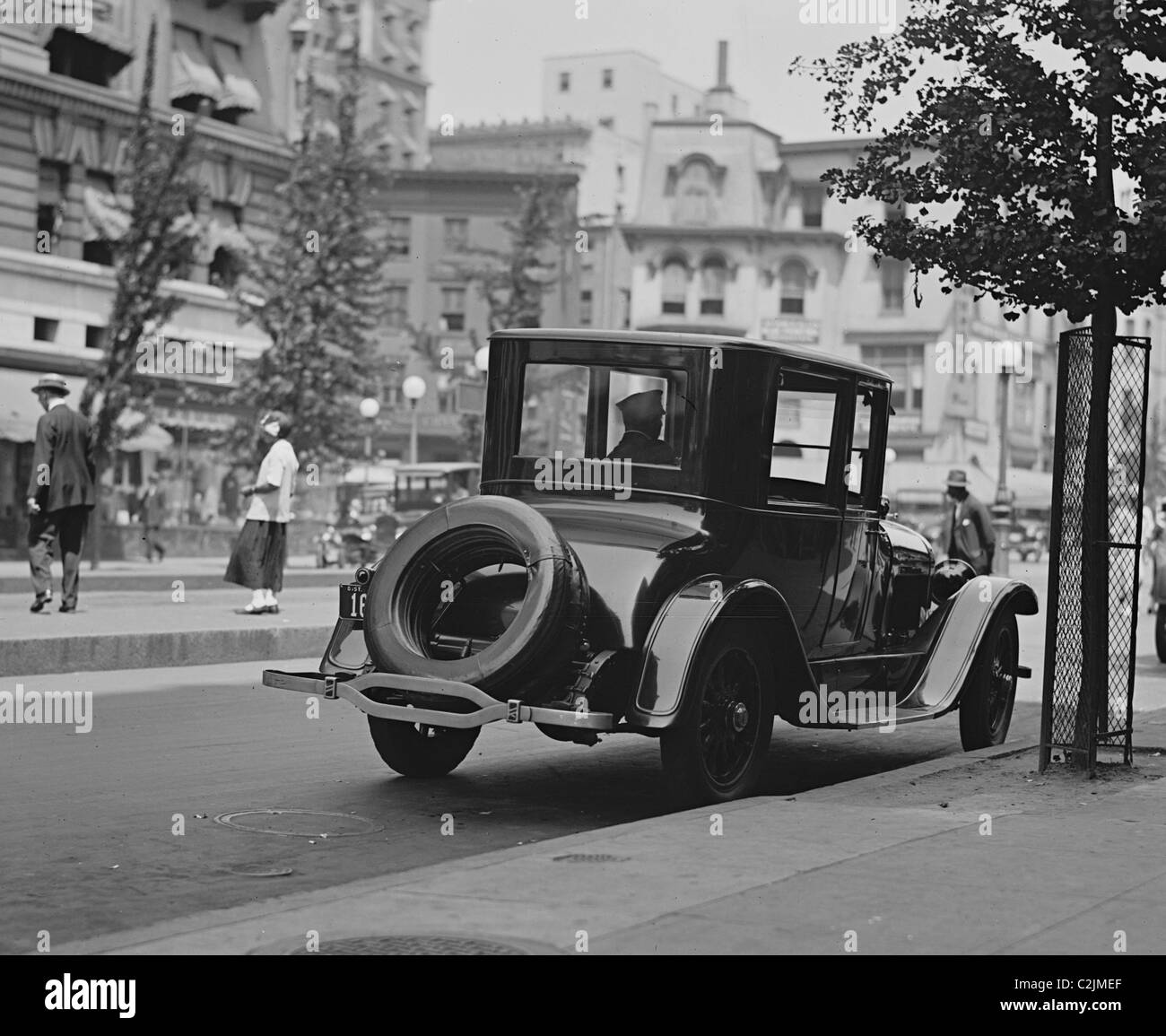 Limousine auf Washington Street geparkt Stockfoto