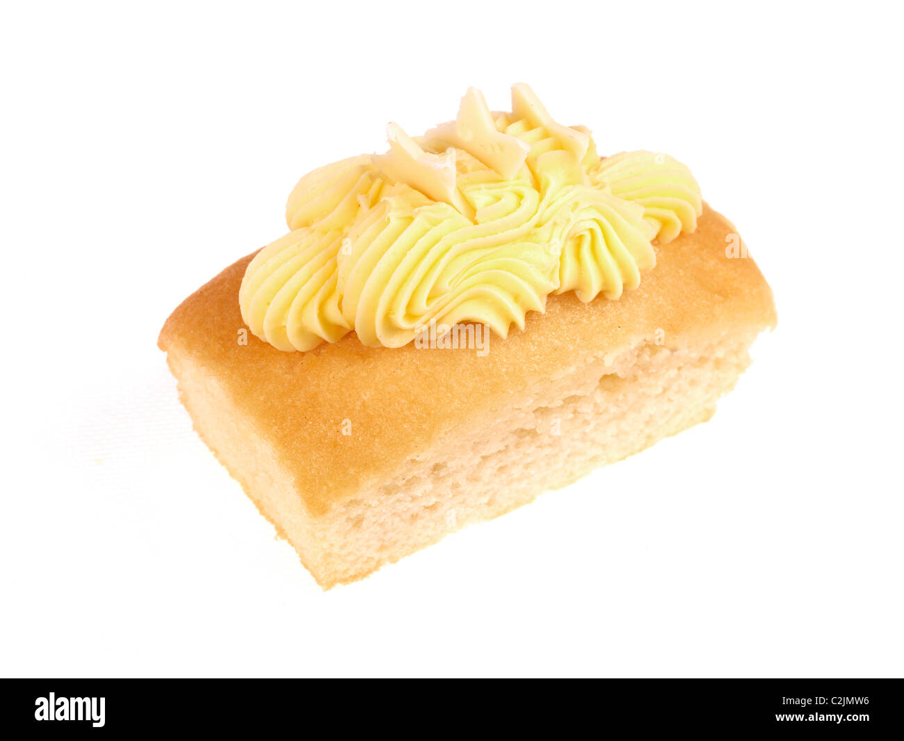 Zitronenkuchen Laib Stockfoto