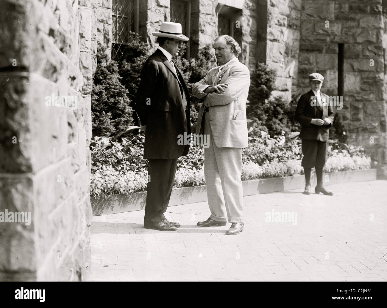 William Randolph. Hearst & Gouverneur Brewer (Brener?) Stockfoto