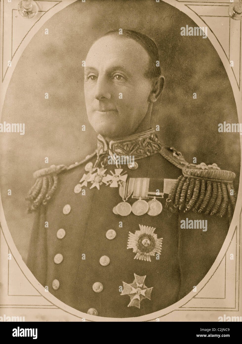 Admiral Jellicoe, Befehlshaber der Flotte in der Schlacht von Jütland Stockfoto