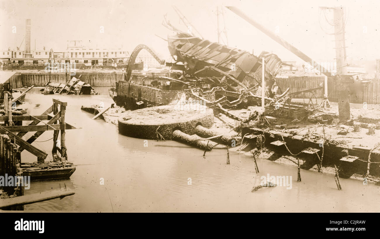 Wrack des Schlachtschiffs Maine in Havanna Stockfoto