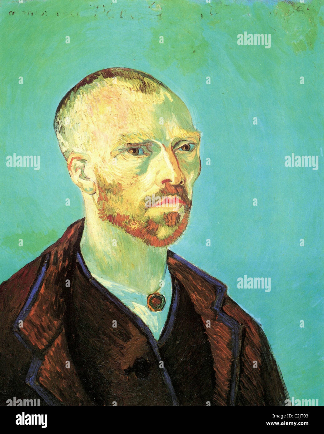 Selbstbildnis von Vincent Van Gogh, Paul Gauguin gewidmet Stockfoto
