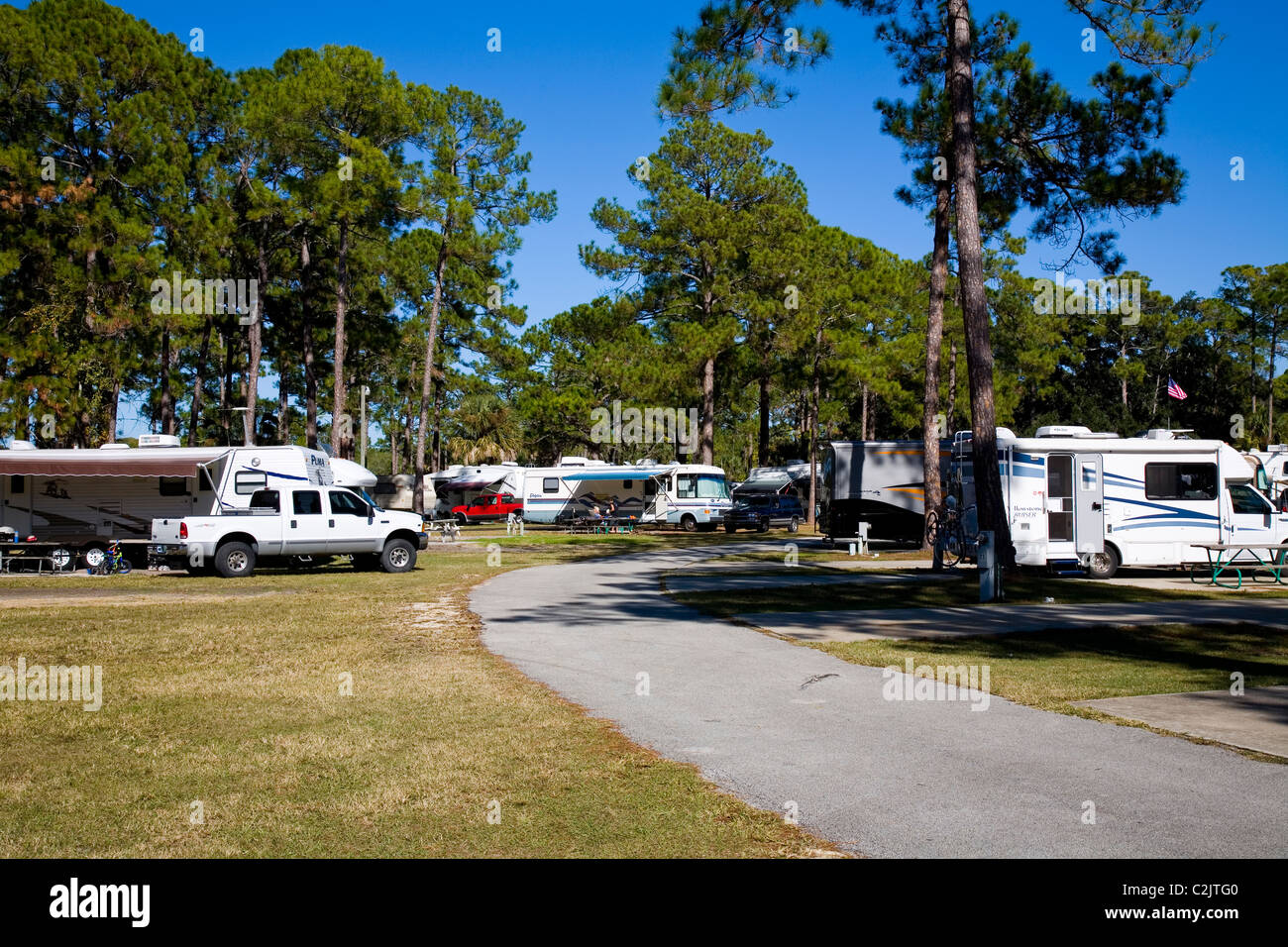 Die Encore Sunshine Holiday Resort Daytona RV Ormond Beach, FL Stockfoto