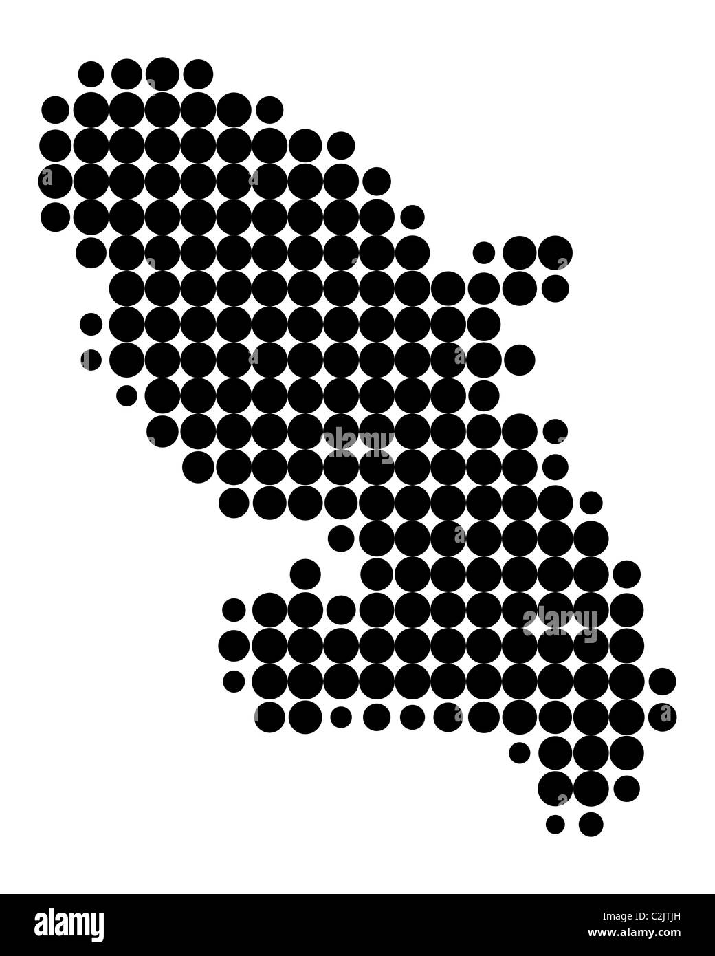 Karte von Martinique Stockfotografie Alamy