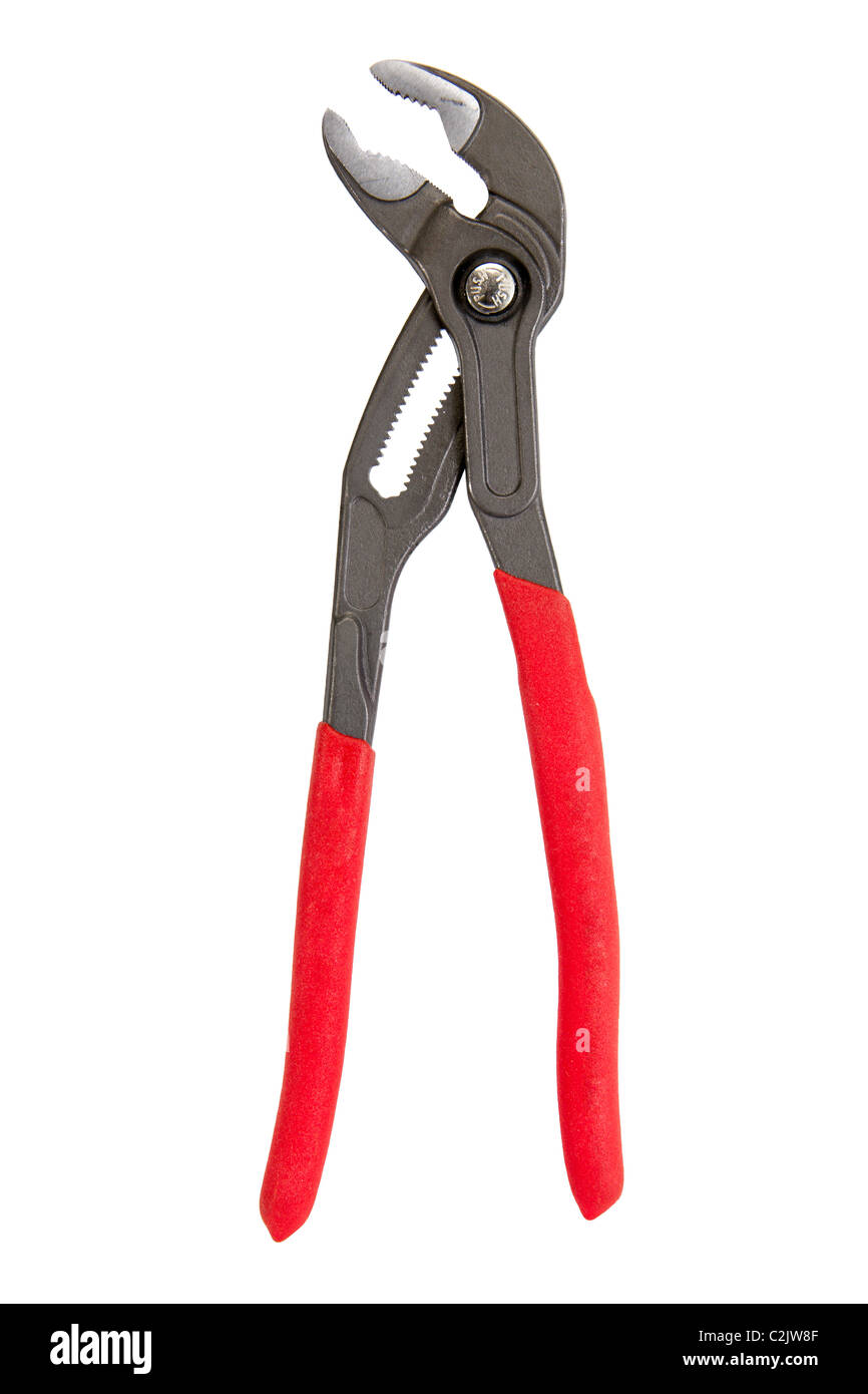 Manuelle Bank Werkzeuge, isoliert auf weißem Hintergrund Stockfoto