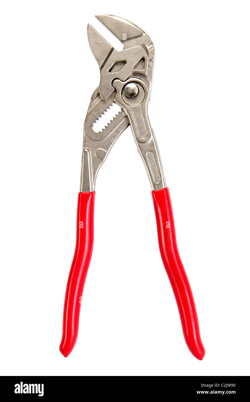 Manuelle Bank Werkzeuge, isoliert auf weißem Hintergrund Stockfoto