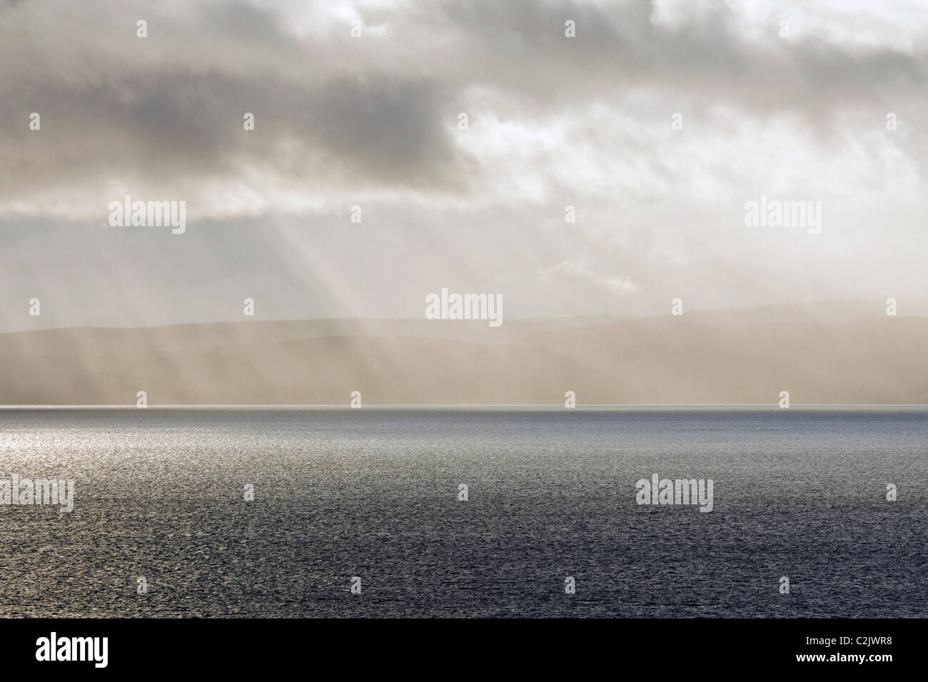 Wellen von Licht über die Bay Of Fundy, New Brunswick, Kanada Stockfoto