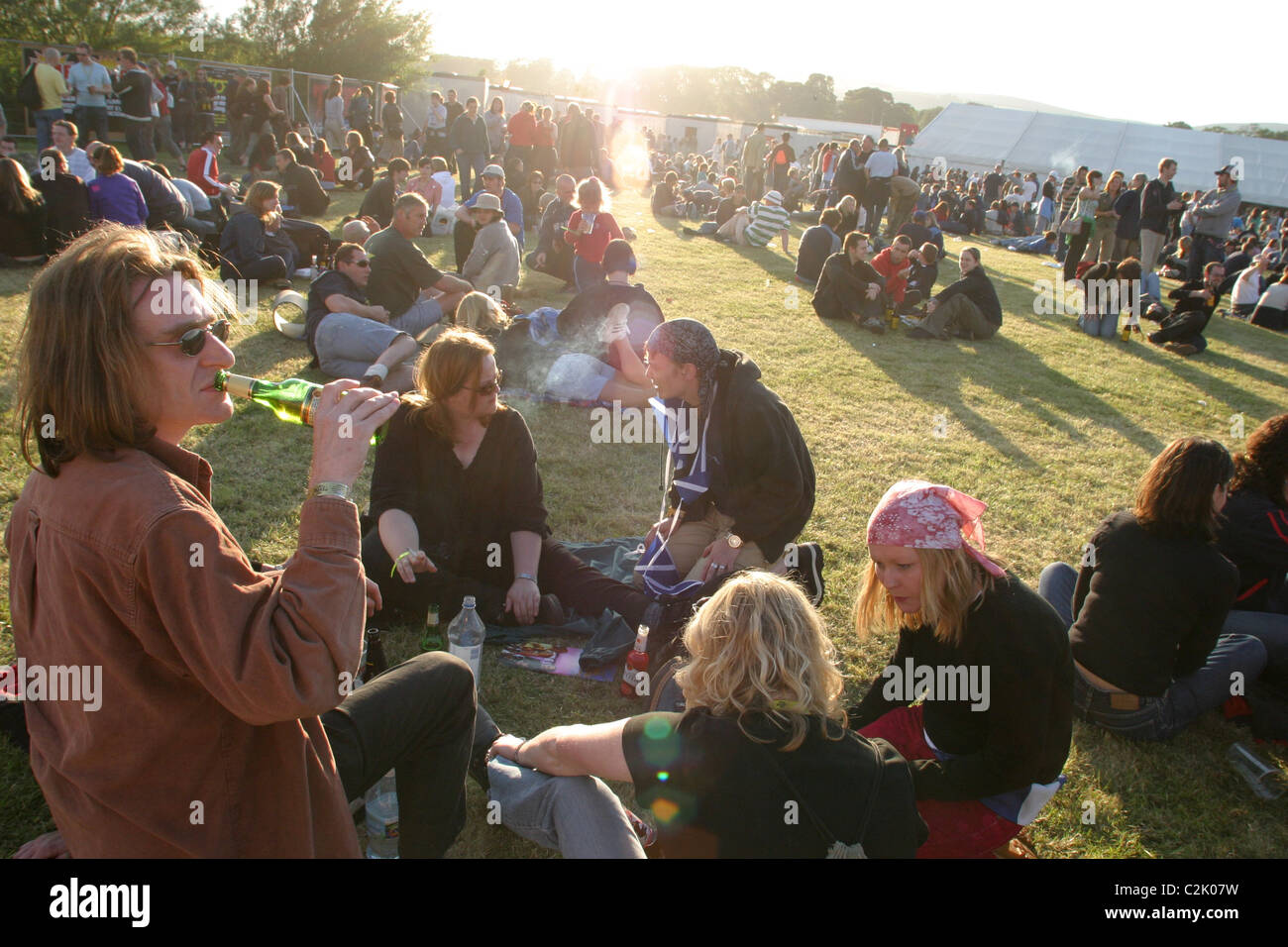 ' T in The Park "Musikfestival bei Balado, in Schottland. Stockfoto
