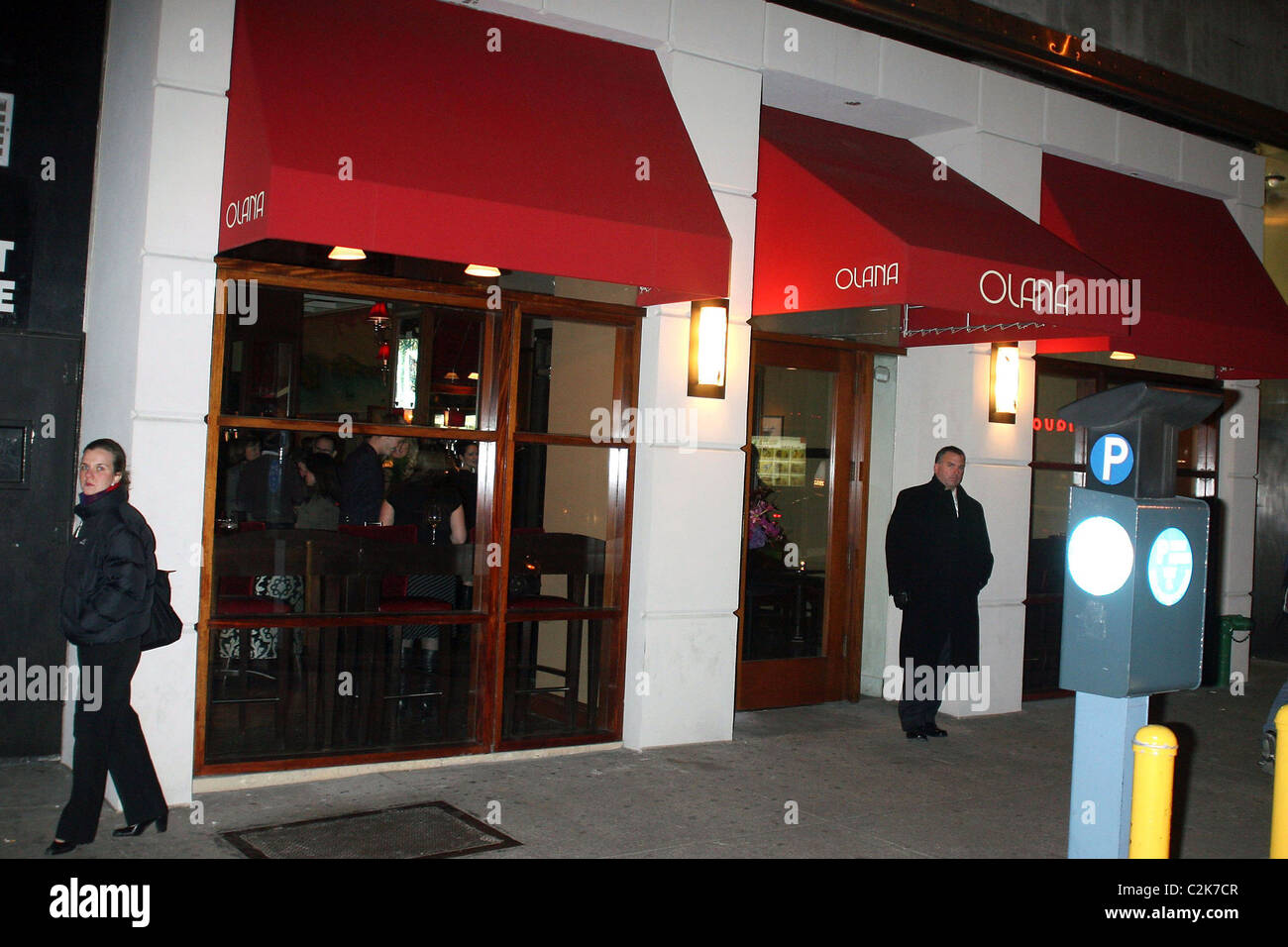 Atmosphäre Eröffnung Olana Restaurant auf Madison Avenue New York City, USA - 19.02.08 PNP / Stockfoto