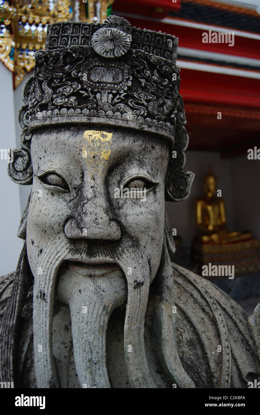 Wat Pho buddhistischer Tempel im Bezirk Phra Nakhon, Bangkok, Thailand Stockfoto