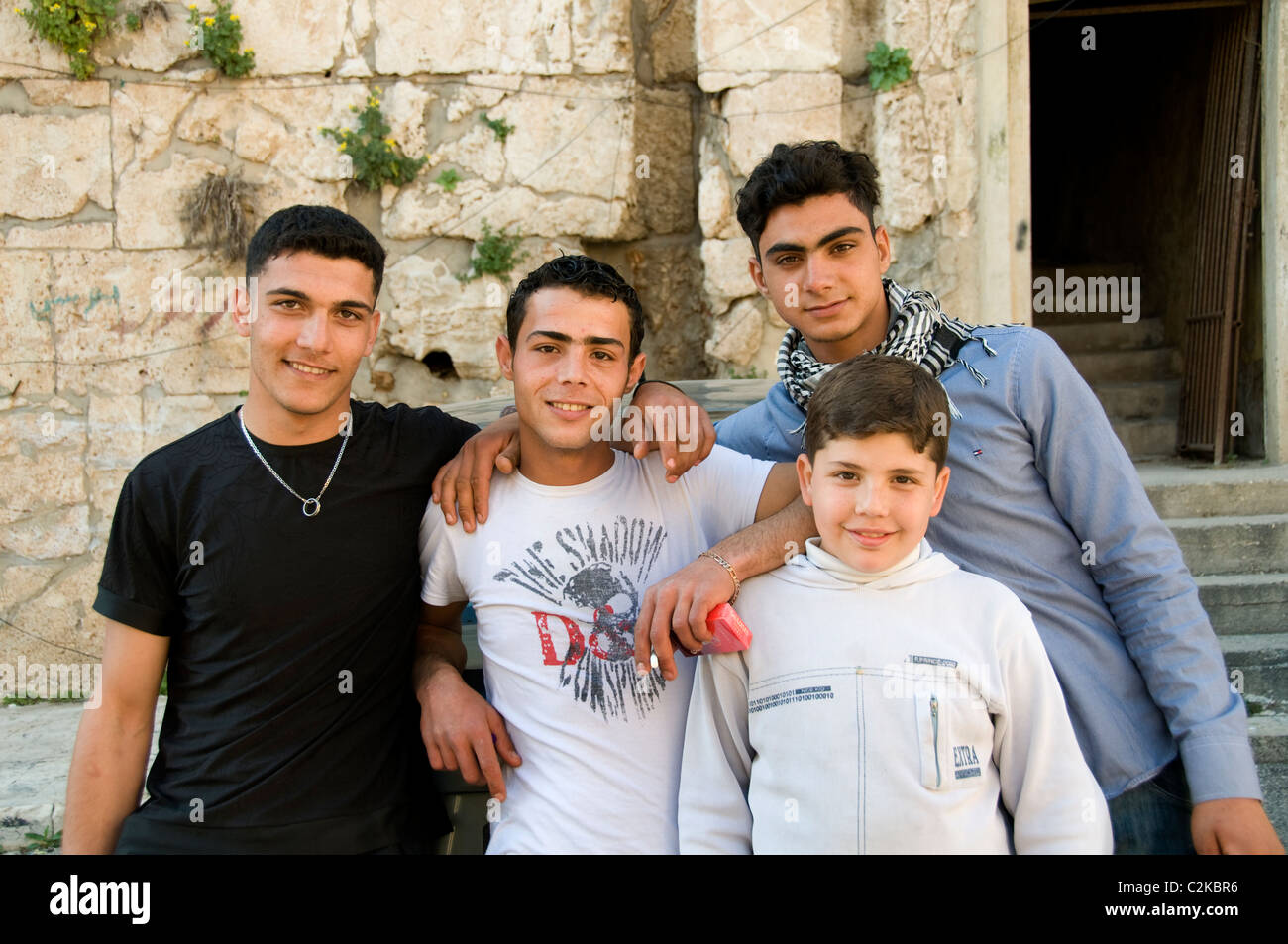 Tartus Tartous Syrien junge Mann Teen Teenager Arabische Stockfoto