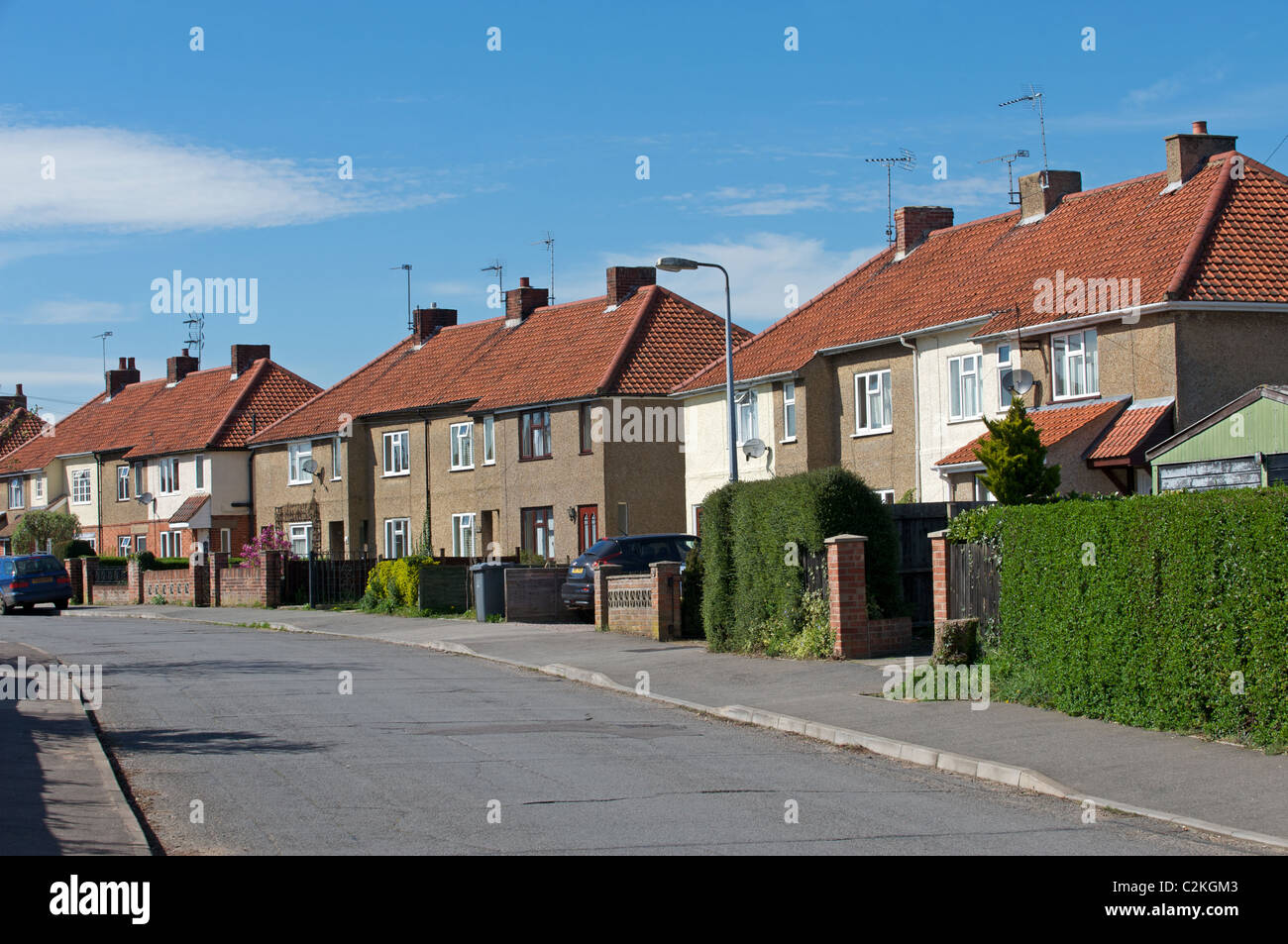 Ehemalige Rat Häuser, Woodbridge, Suffolk, UK. Stockfoto