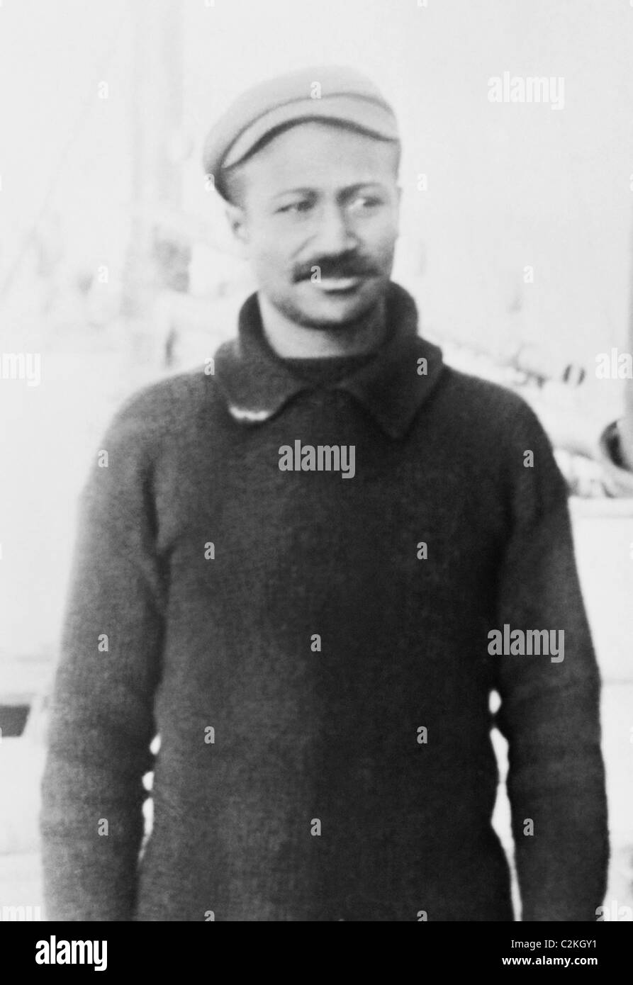 Afrikanische amerikanische Forscher Matthew Henson (1866-1955) - langjährige Assistentin von US-Polarforscher Robert Peary (1856-1920). Stockfoto