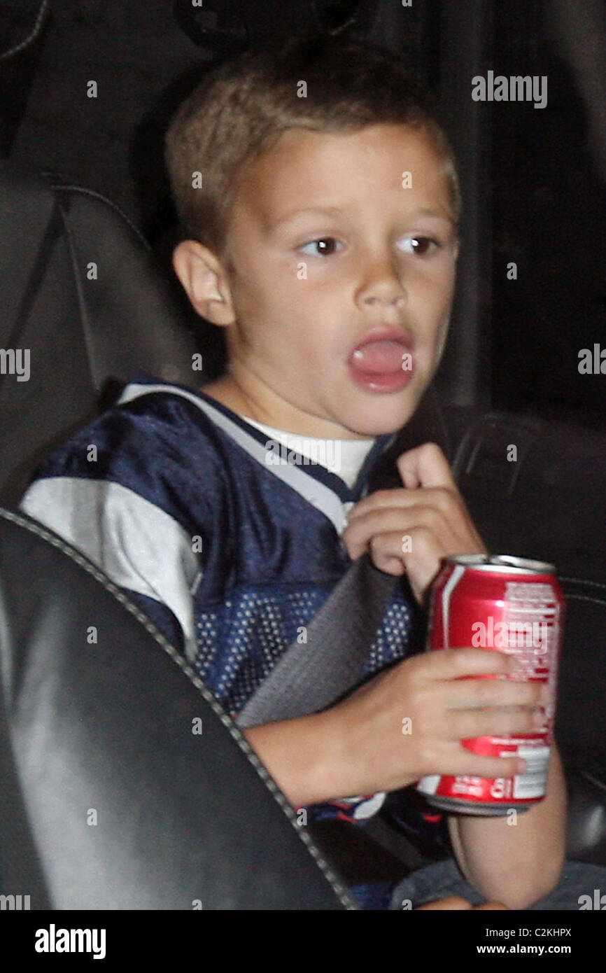 Datei Fotos *** * BECKHAMS 10 Jahr Hochzeitstag David und Victoria Beckham feiert 10 Jahre der heiligen Ehe Stockfoto