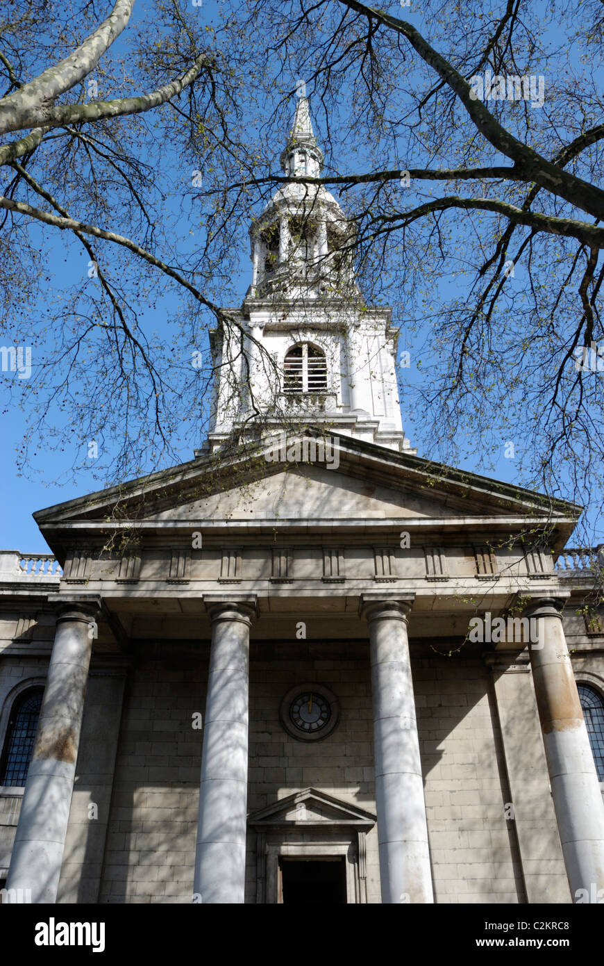 St. Leonards Kirche, Shoreditch High Street, Hackney, London, England Stockfoto