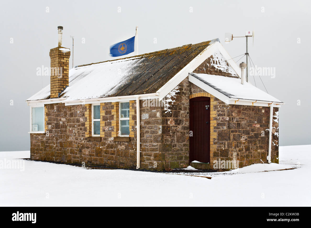 Küstenwache Suche, Rhossilii Bay, Gower Stockfoto