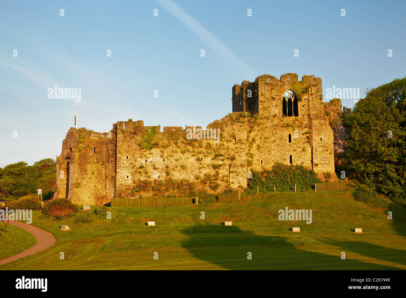 Überzeugender Burg, Mumbles, Swansea, Wales Stockfoto