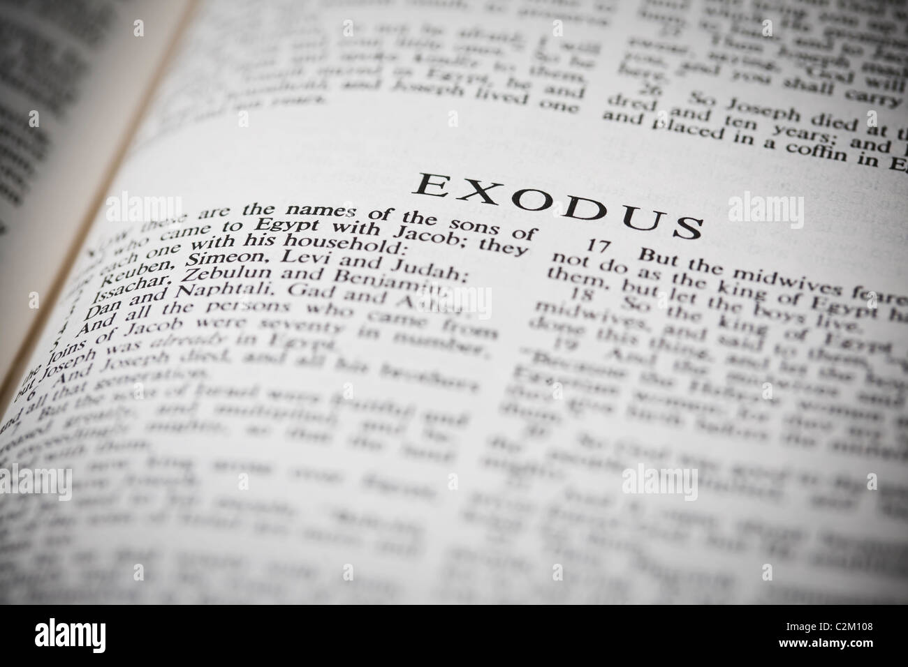 Das Buch Exodus aus der New American Standard Bible Stockfoto