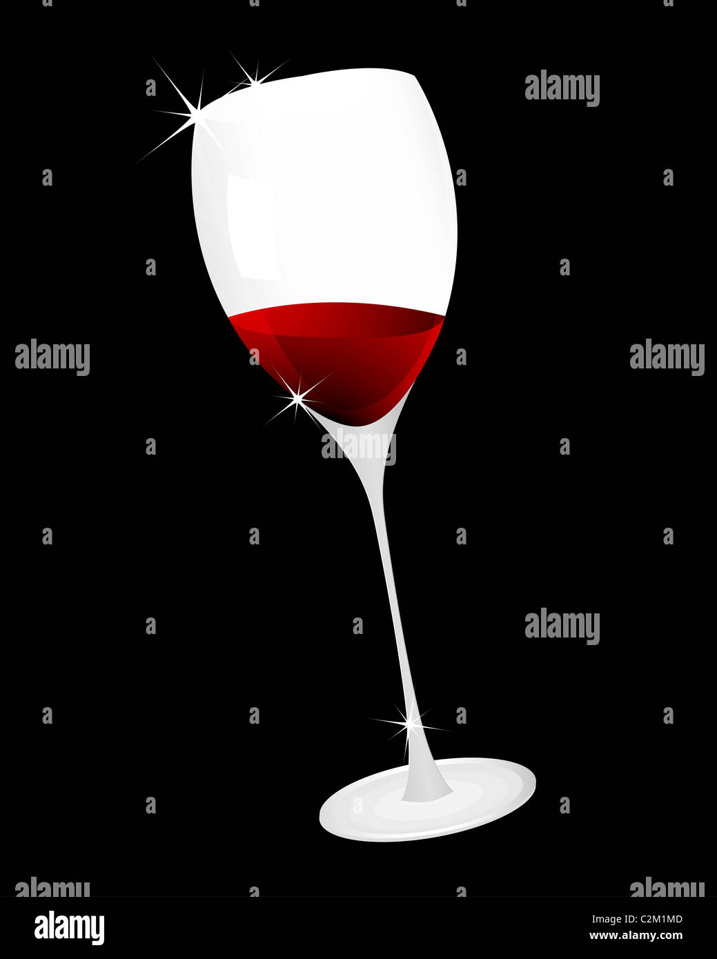 Glas Wein Stockfoto