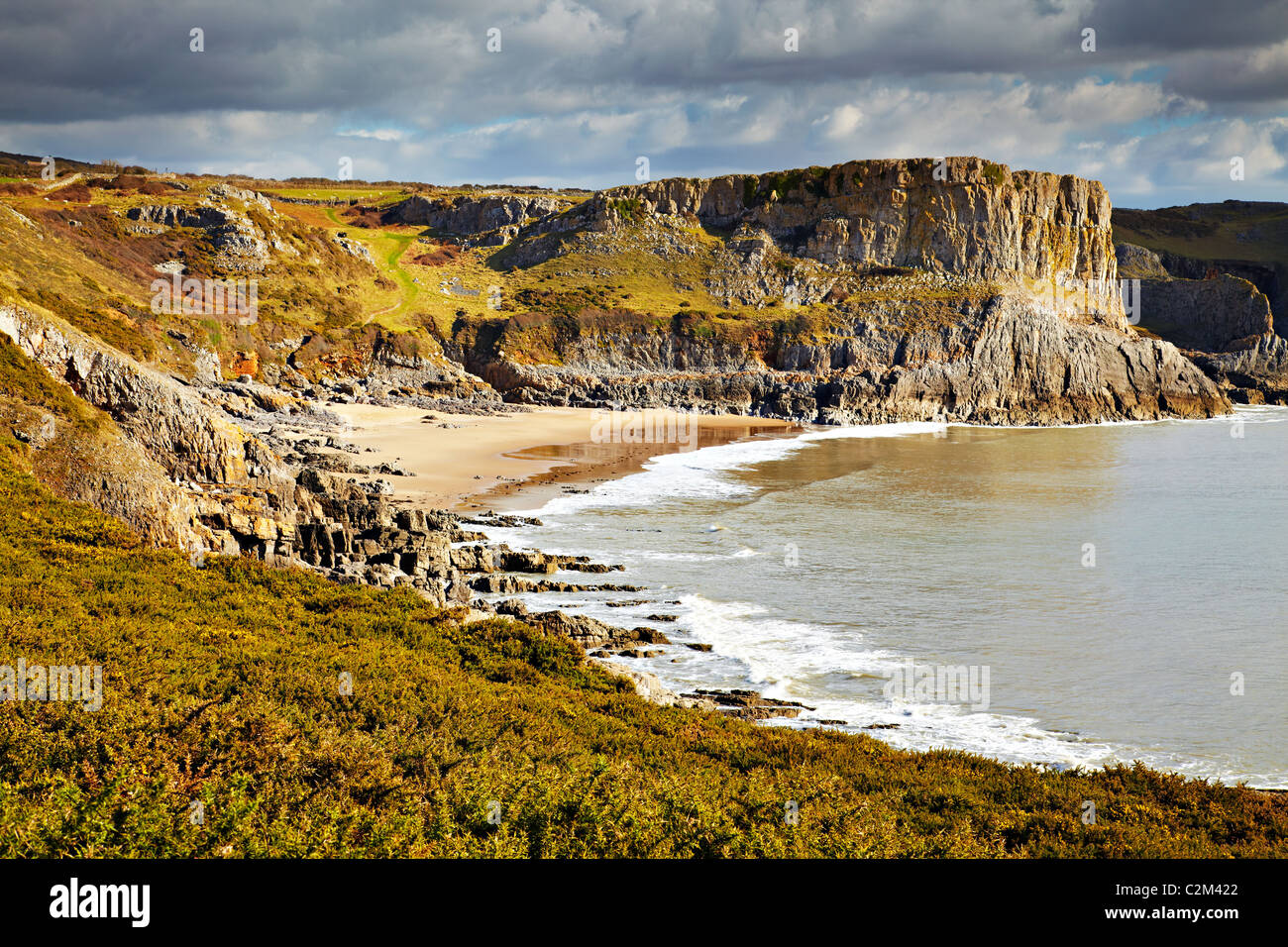 Herbst Bay, Gower, Wales Stockfoto