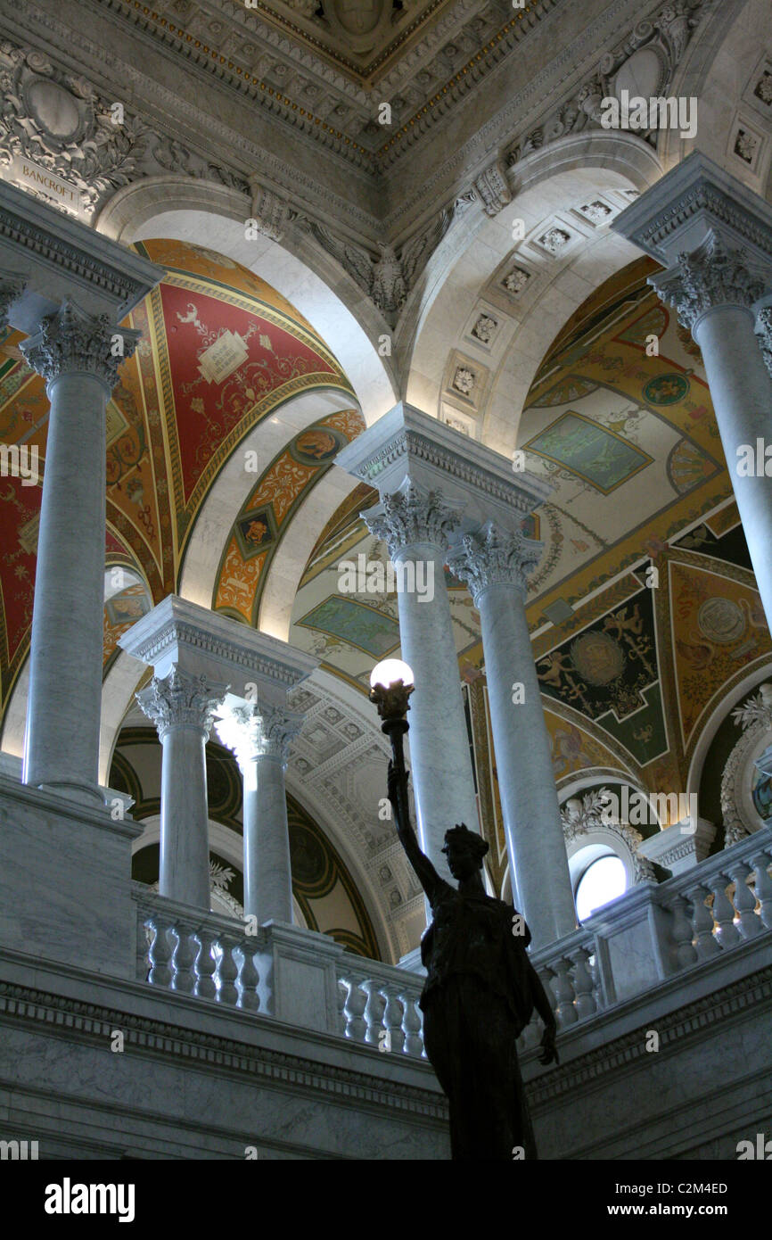 Bibliothek des Kongresses innen WASHINGTON DC USA 12. Oktober 2010 Stockfoto