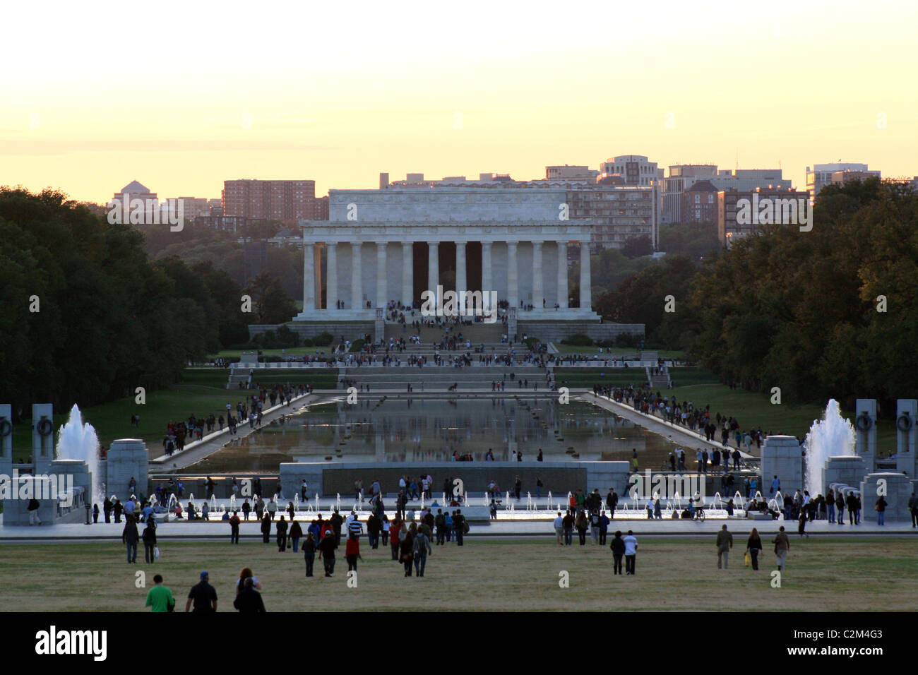 LINCOLN MEMORIAL WASHINGTON DC USA 12. Oktober 2010 Stockfoto