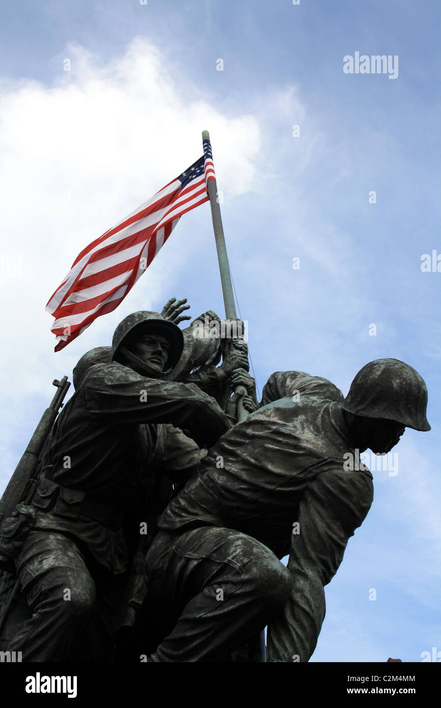 MARINE CORPS WAR MEMORIAL - IWO JIMA ARLINGTON STAATSANGEHÖRIG-KIRCHHOF USA 12. Oktober 2010 Stockfoto