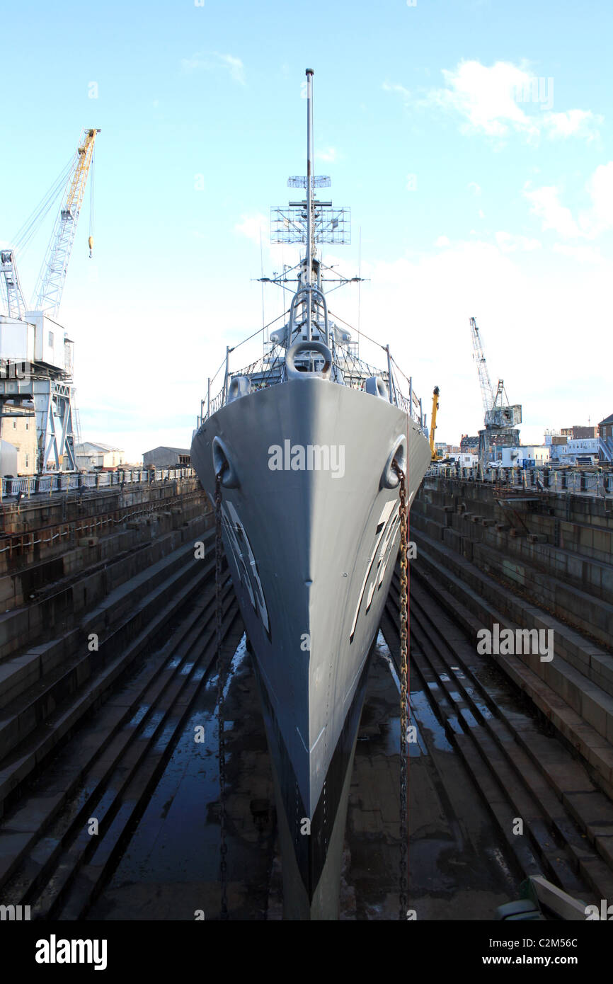 USS CASSIN YOUNG (DD-793) BOSTON USA 31. Oktober 2010 Stockfoto