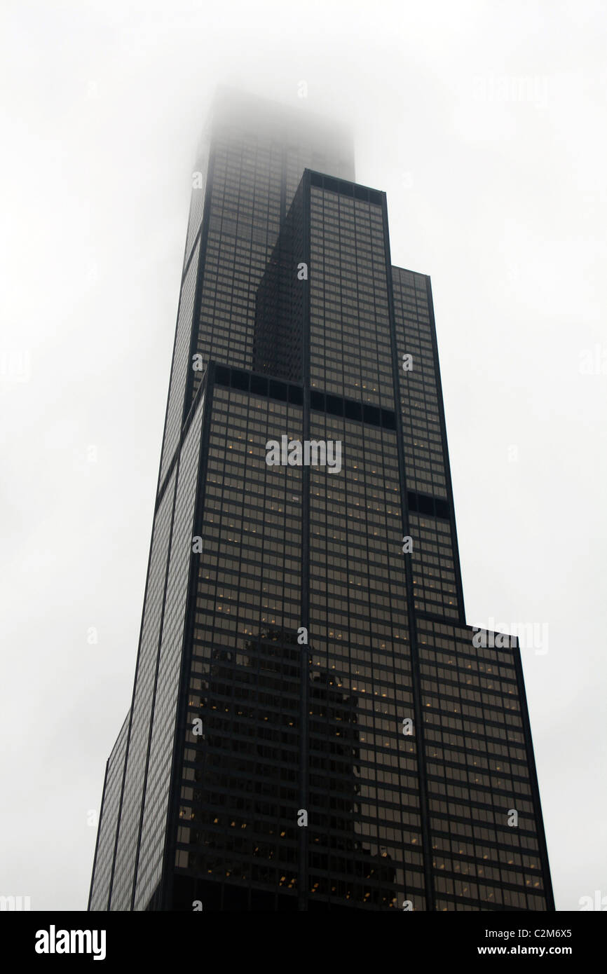 WILLIS TOWER - SEARS TOWER CHICAGO USA 31. Dezember 2010 Stockfoto