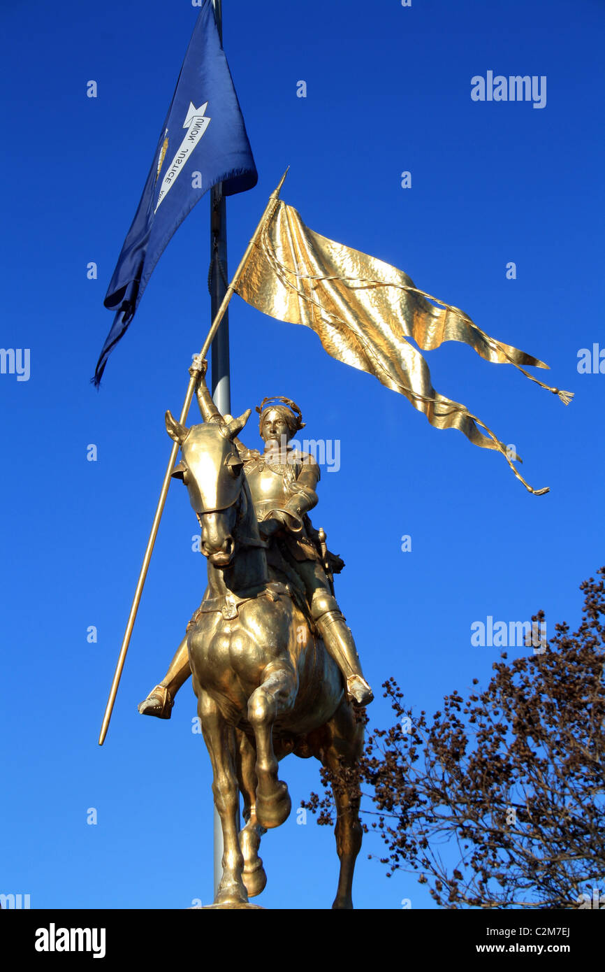 Jeanne d ' ARC STATUE FRENCH QUARTER NEW ORLEANS USA 23. Januar 2011 Stockfoto