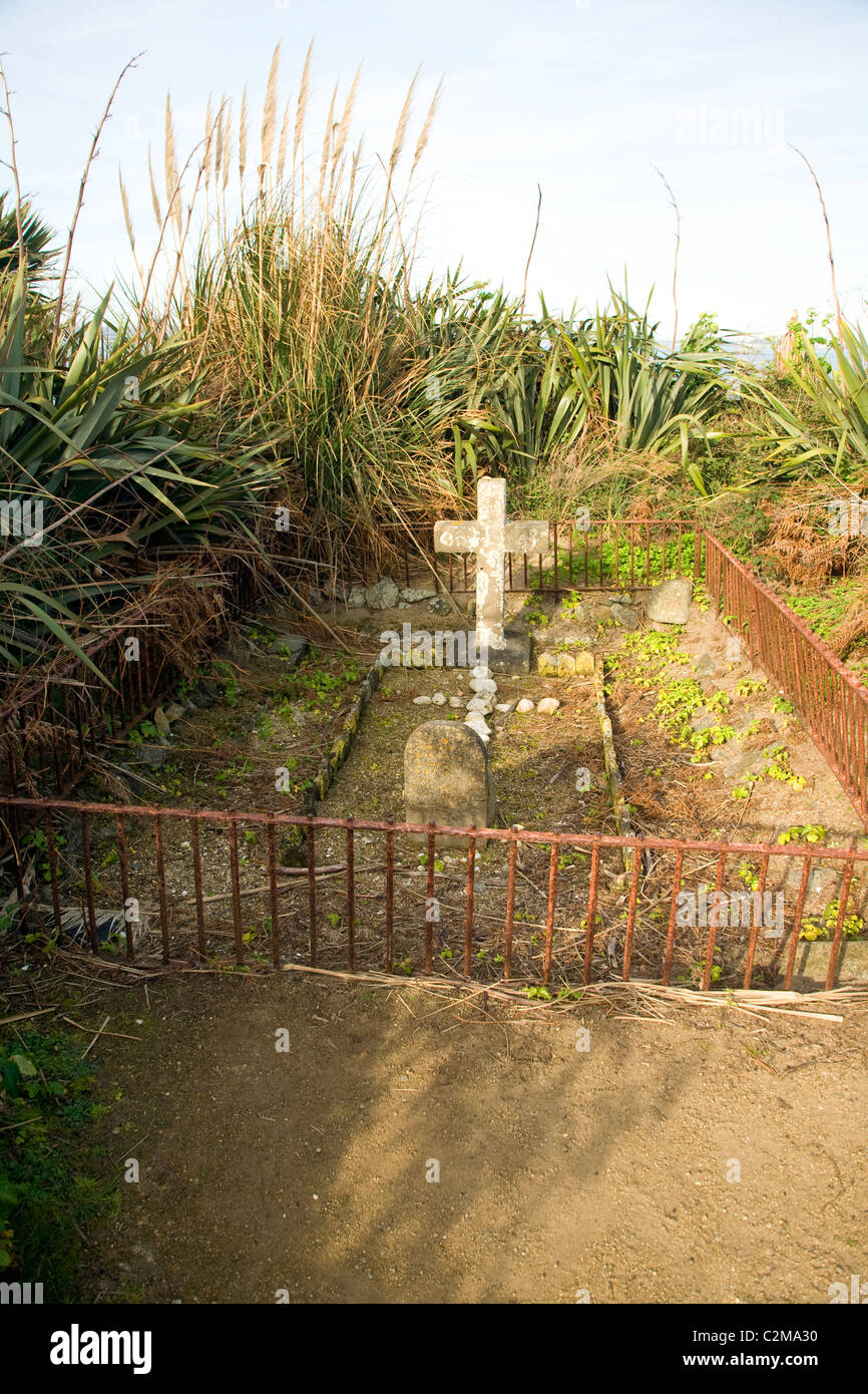 Mutter-Kind Friedhof Gräber Herm Island Kanalinseln Stockfoto