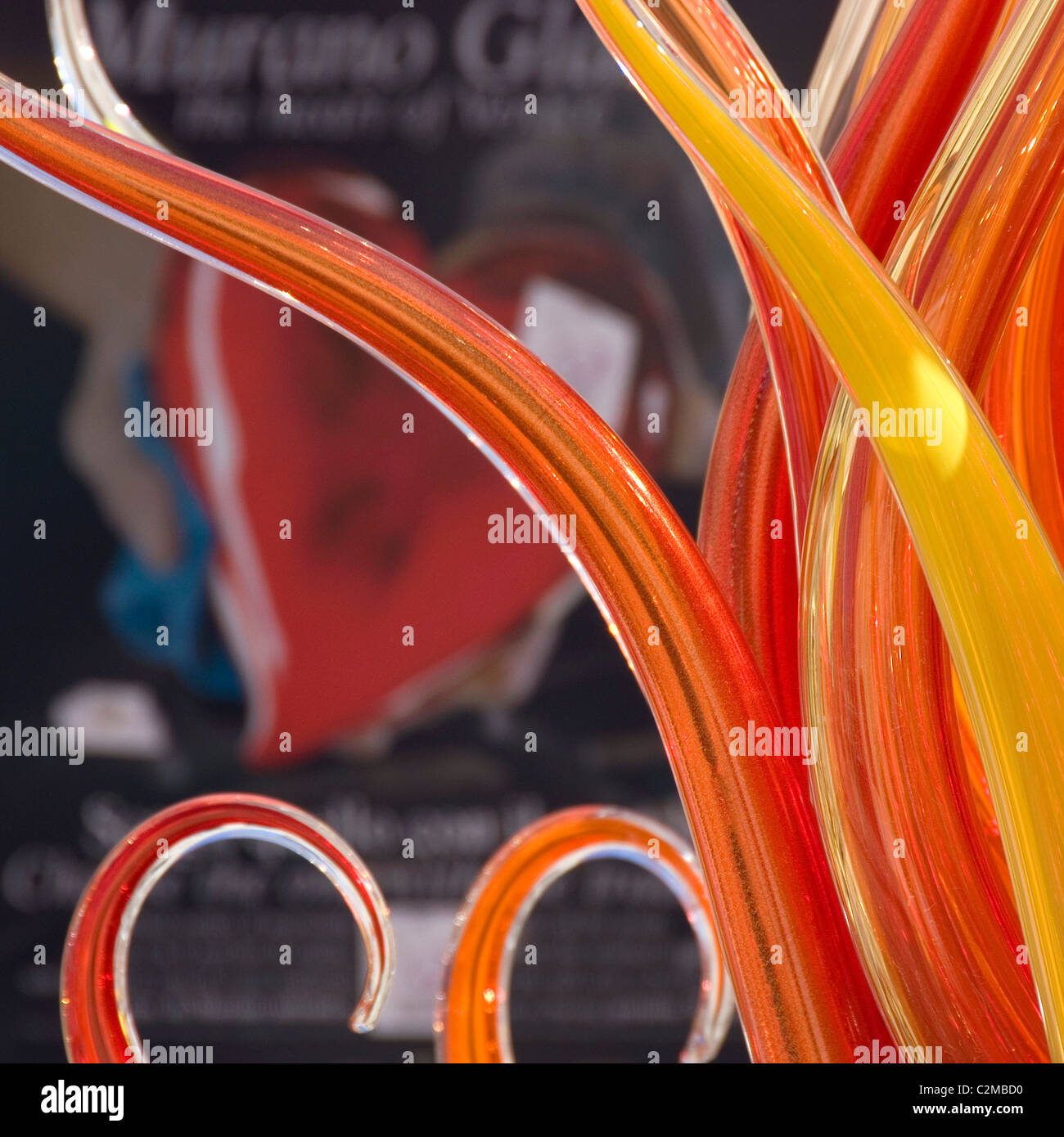 Fornace Mian, Murano, Macher von Formia Vivarini Kunstglas Stockfoto