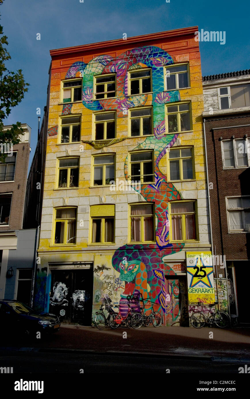 Street-Art, Amsterdam. Stockfoto