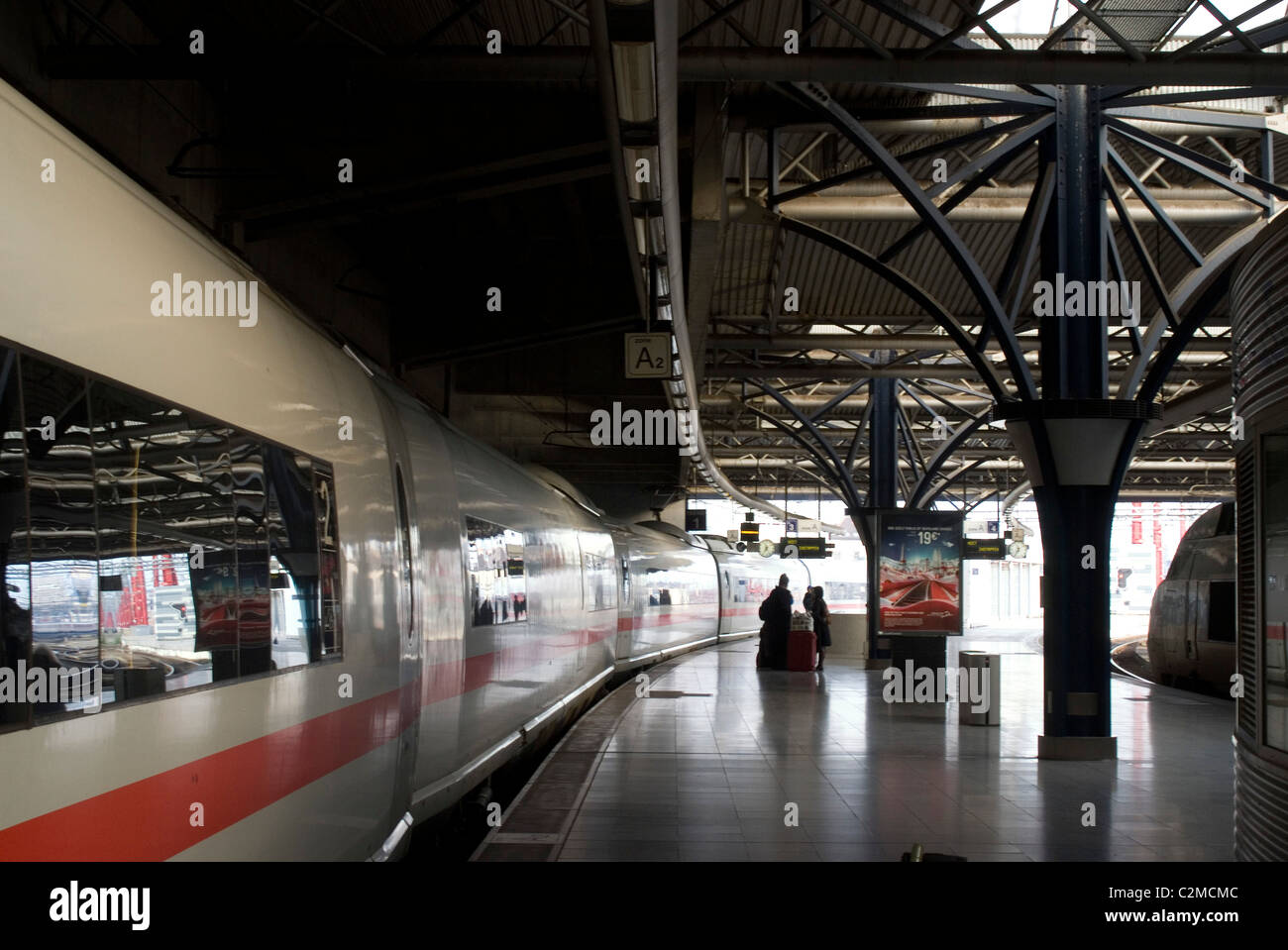 ICE (Intercity Express) Bahnhof, Brüssel Zuid, Brüssel, Belgien Stockfoto