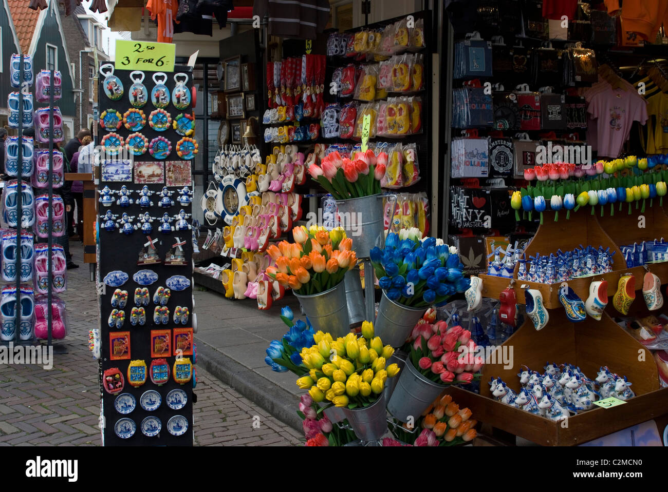 Souvenirshop, Volendam. Stockfoto