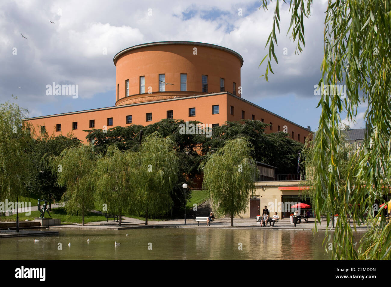 Öffentliche Bibliothek Stockholm. Stockfoto