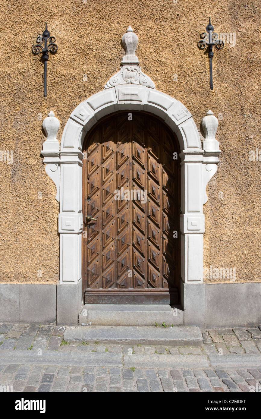 Tür, Gamla Stan, Stockholm, Schweden. Stockfoto